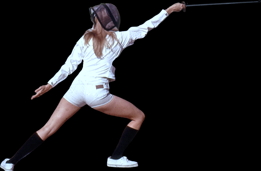 Teenager Foil Fencing